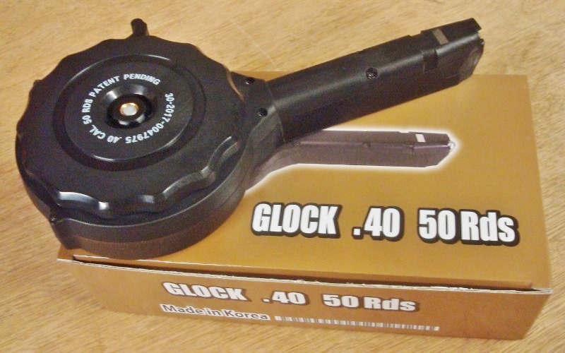 Glock - Model 22 40 s&w New - 50 Round Drum Magazine Korean