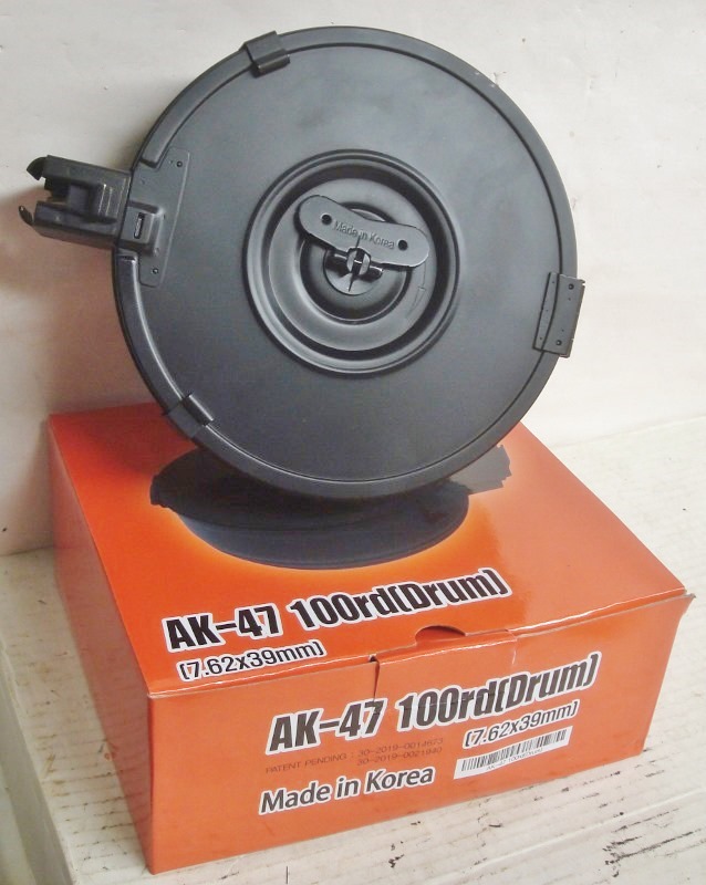 AK AKS 100 round Korean new 7.62x39 drum magazine