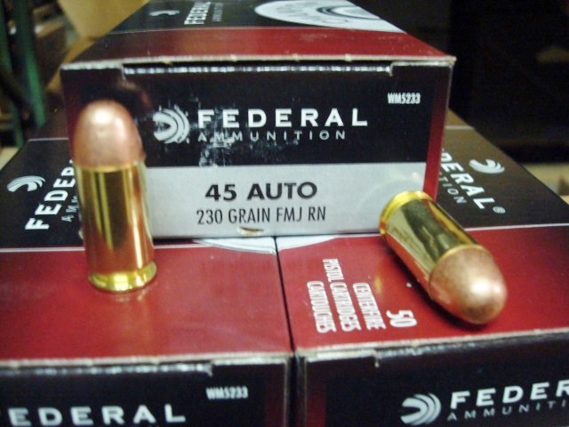 Federal - .45acp FMJ New brass cased 230 grain - 50.