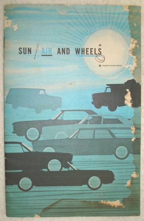 1966 1967 rare "Sun Air and Wheels" original GM booklet