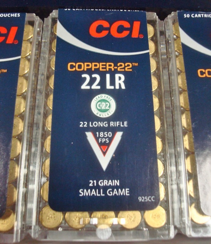 CCI - .22 LR "Copper-22" Small Game 21 gr - 1850 fps 50 Rounds