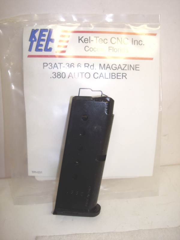 Kel-Tec - P3AT .380acp New Steel - 6 Round Magazine