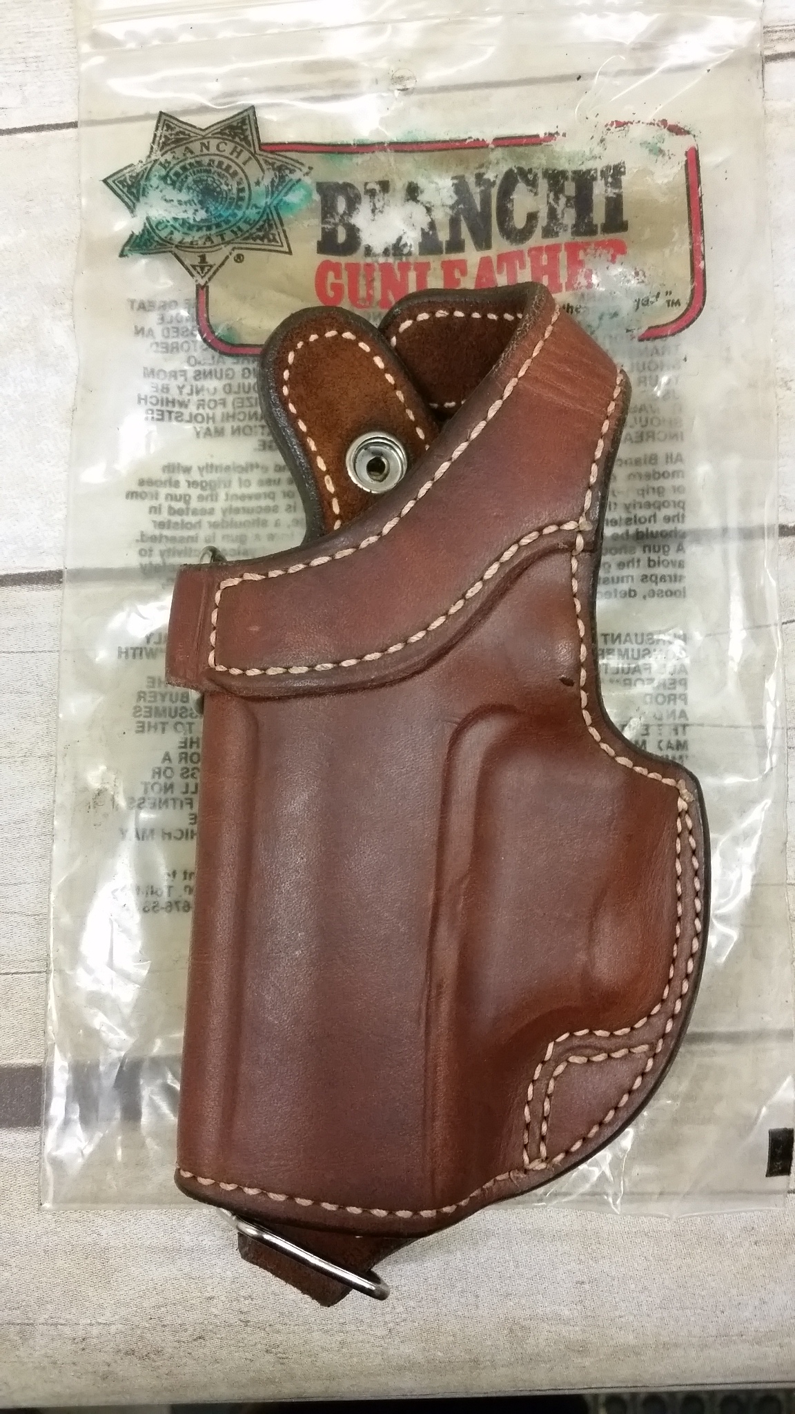 Bianchi NEW Left Hand # 19L Brown Lined Holster  H&K P9S  pistol  Heckler & Koch 